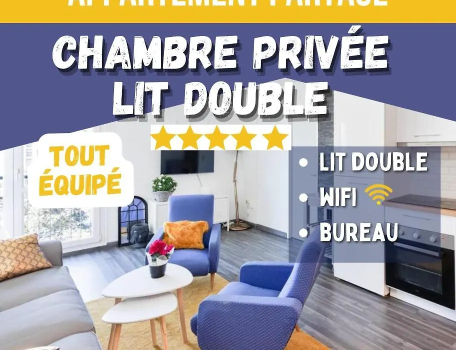 Chambre Privée - TOUT CONFORT - WIFI-1